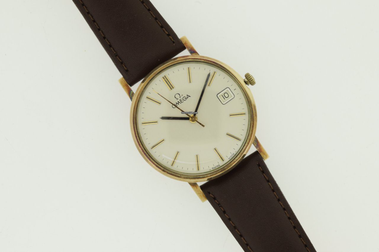 Omega Vintage 9ct Gold 1960s Manual Wind Watch