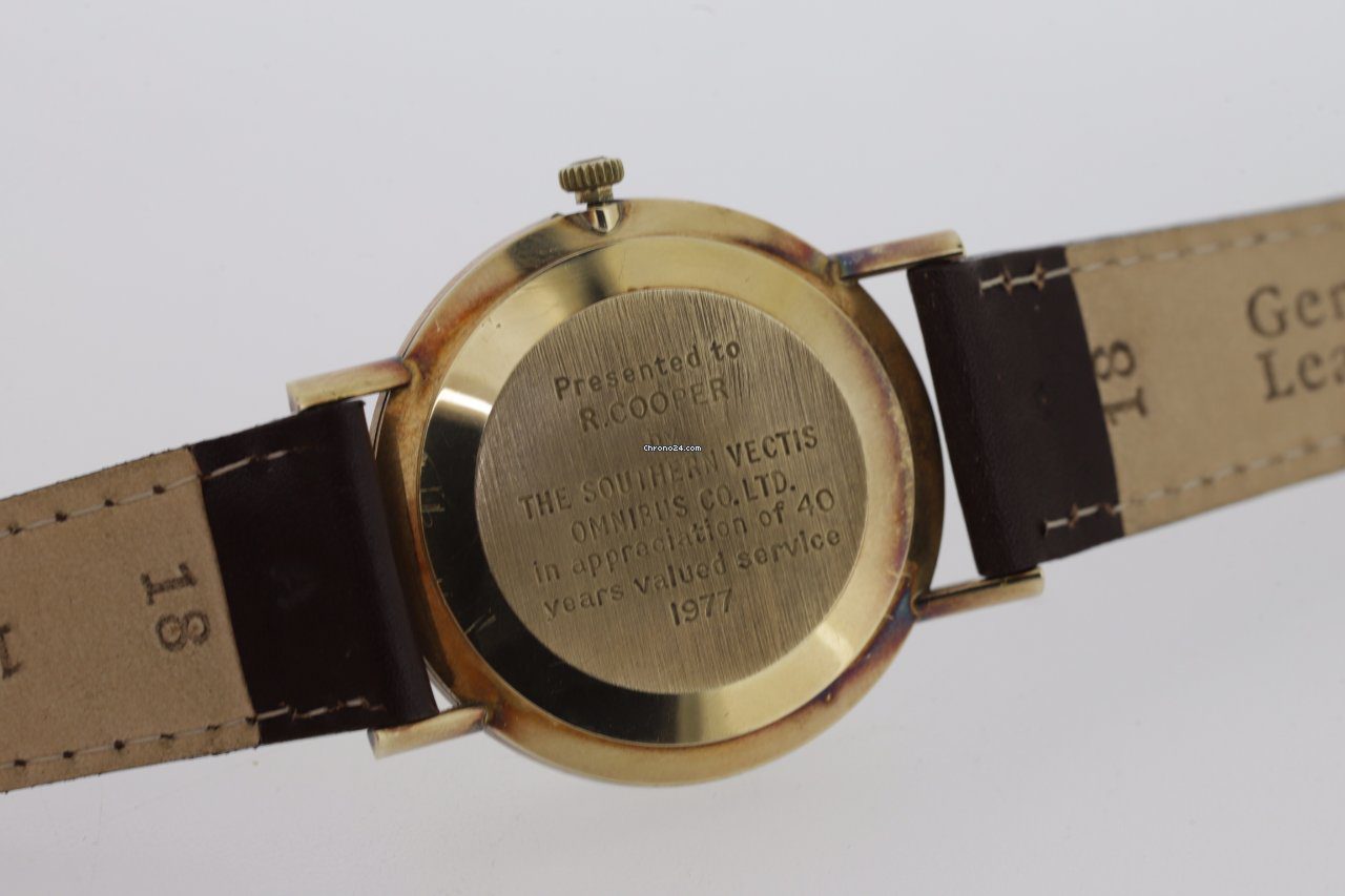 Omega Vintage 9ct Gold 1960s Manual Wind Watch