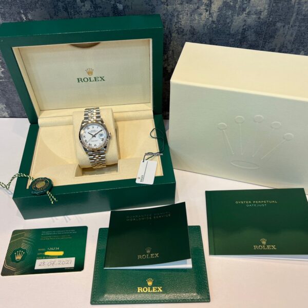Rolex DateJust 36mm 2021 Box and Papers Mint Condition Watch