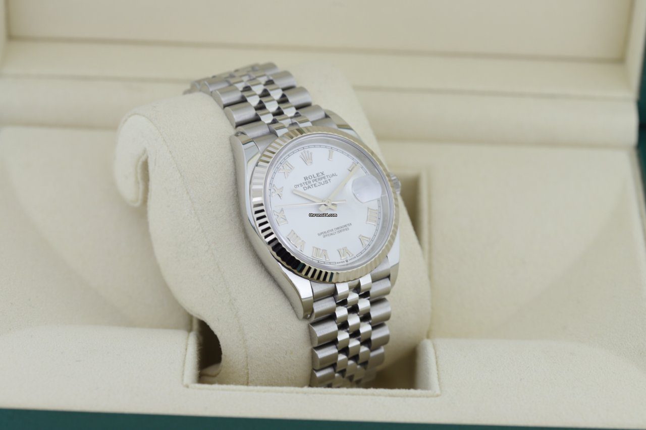 Rolex DateJust 36mm 2021 Box and Papers Mint Condition Watch