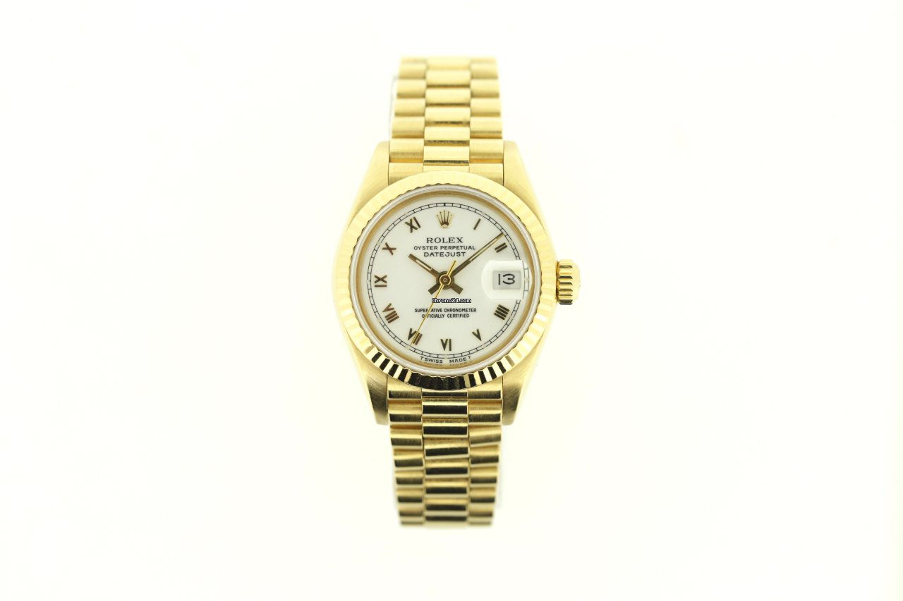 Rolex Lady-Datejust White Roman Numeral Dial Automatic Watch