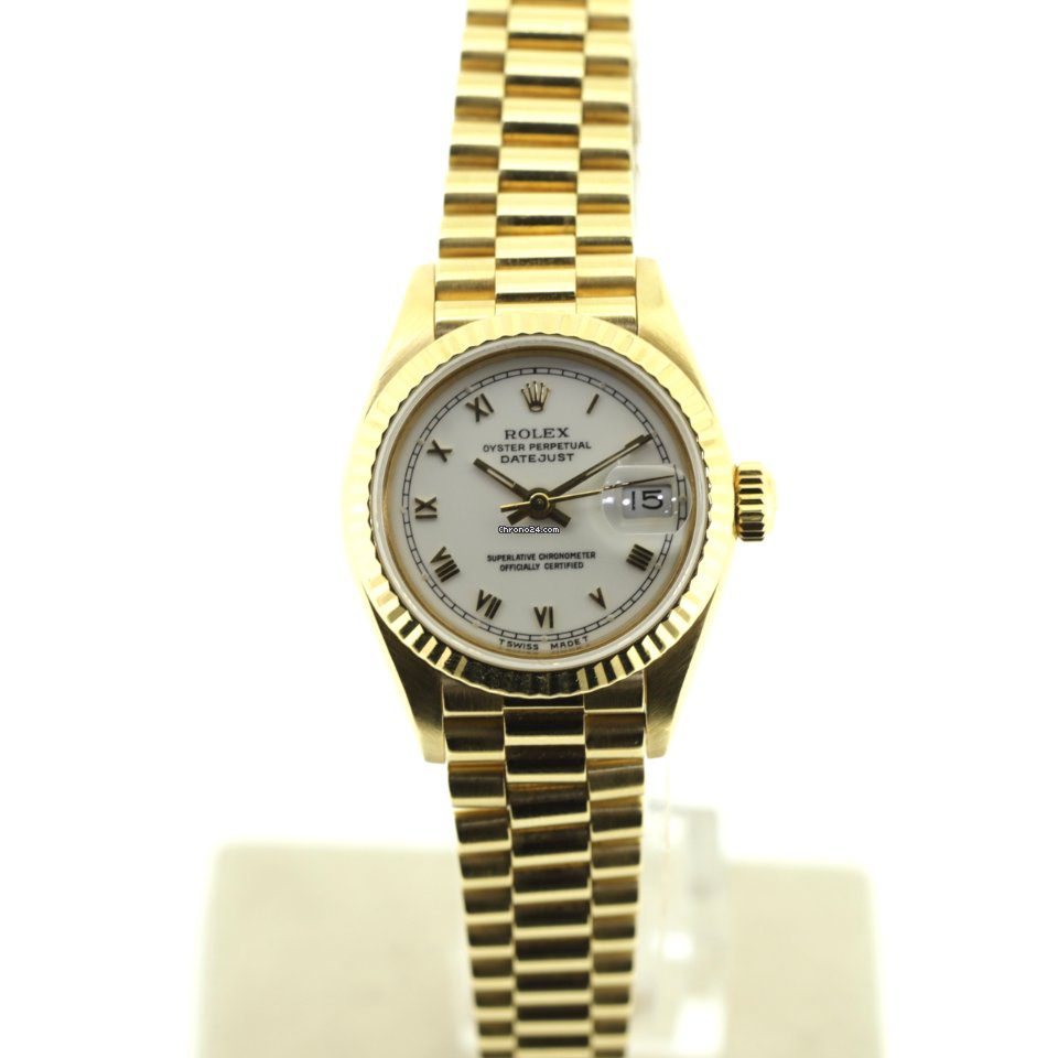 Rolex Lady-Datejust White Roman Numeral Dial Automatic Watch