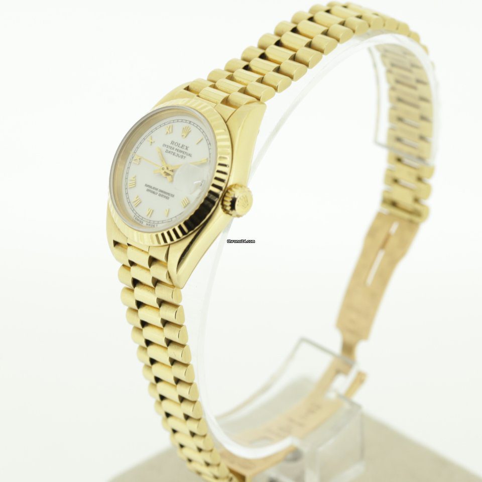 Rolex Lady-Datejust White Roman Numeral Dial Automatic Watch