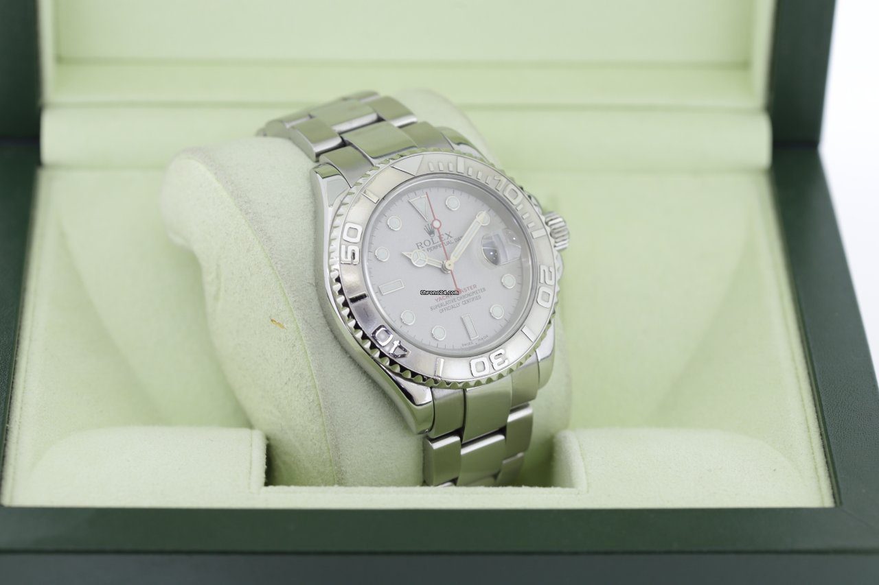 Rolex Yacht Master 40 Platinum Bezel Automatic Watch