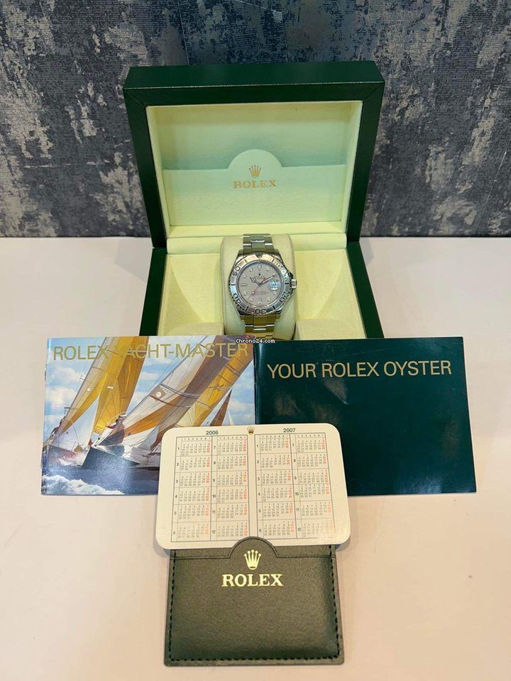 Rolex Yacht Master 40 Platinum Bezel Automatic Watch