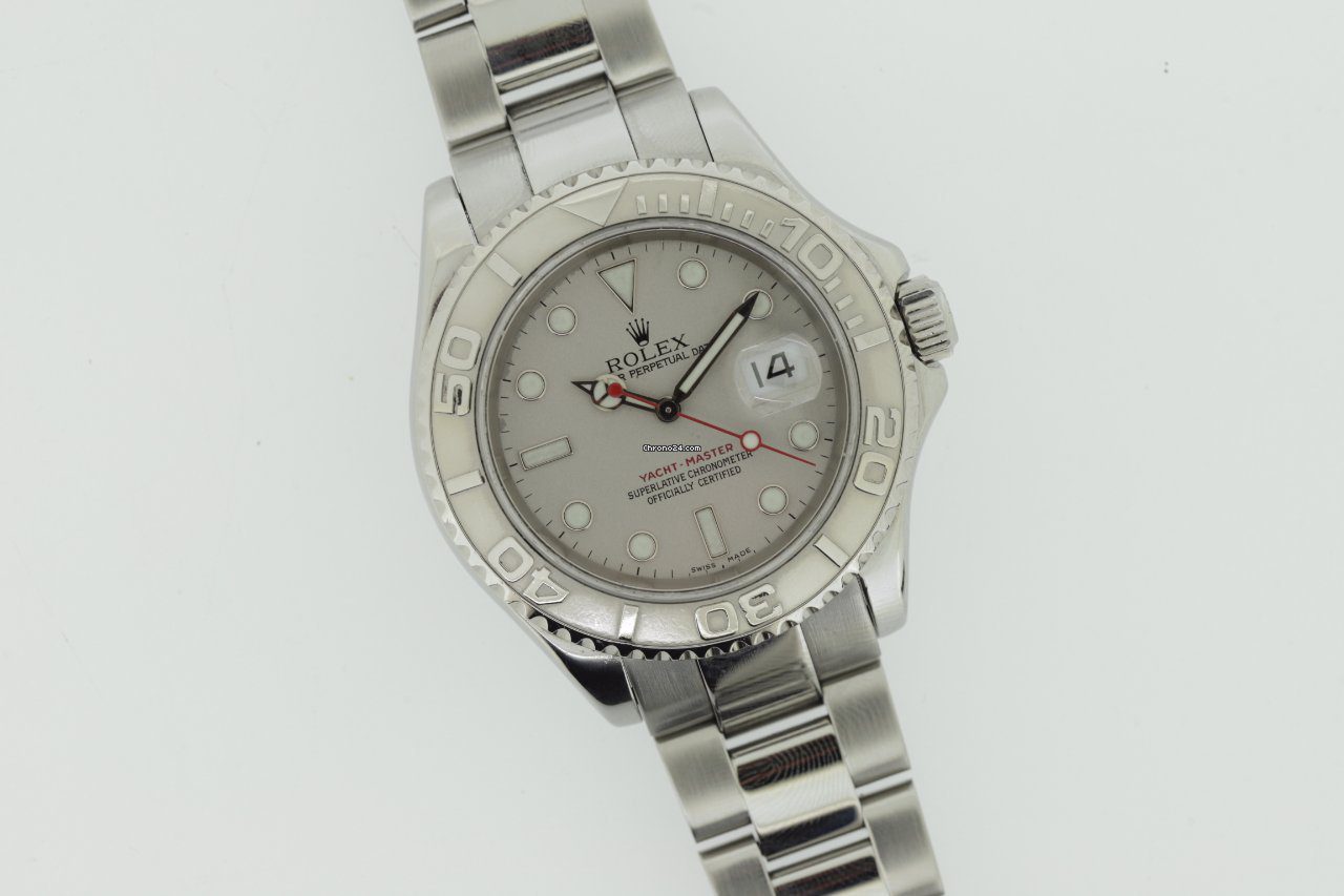 Rolex Yacht Master 40 Platinum Bezel Automatic Watch