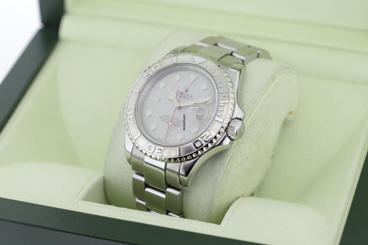 Rolex Yacht Master 40 Platinum Bezel Automatic Watch