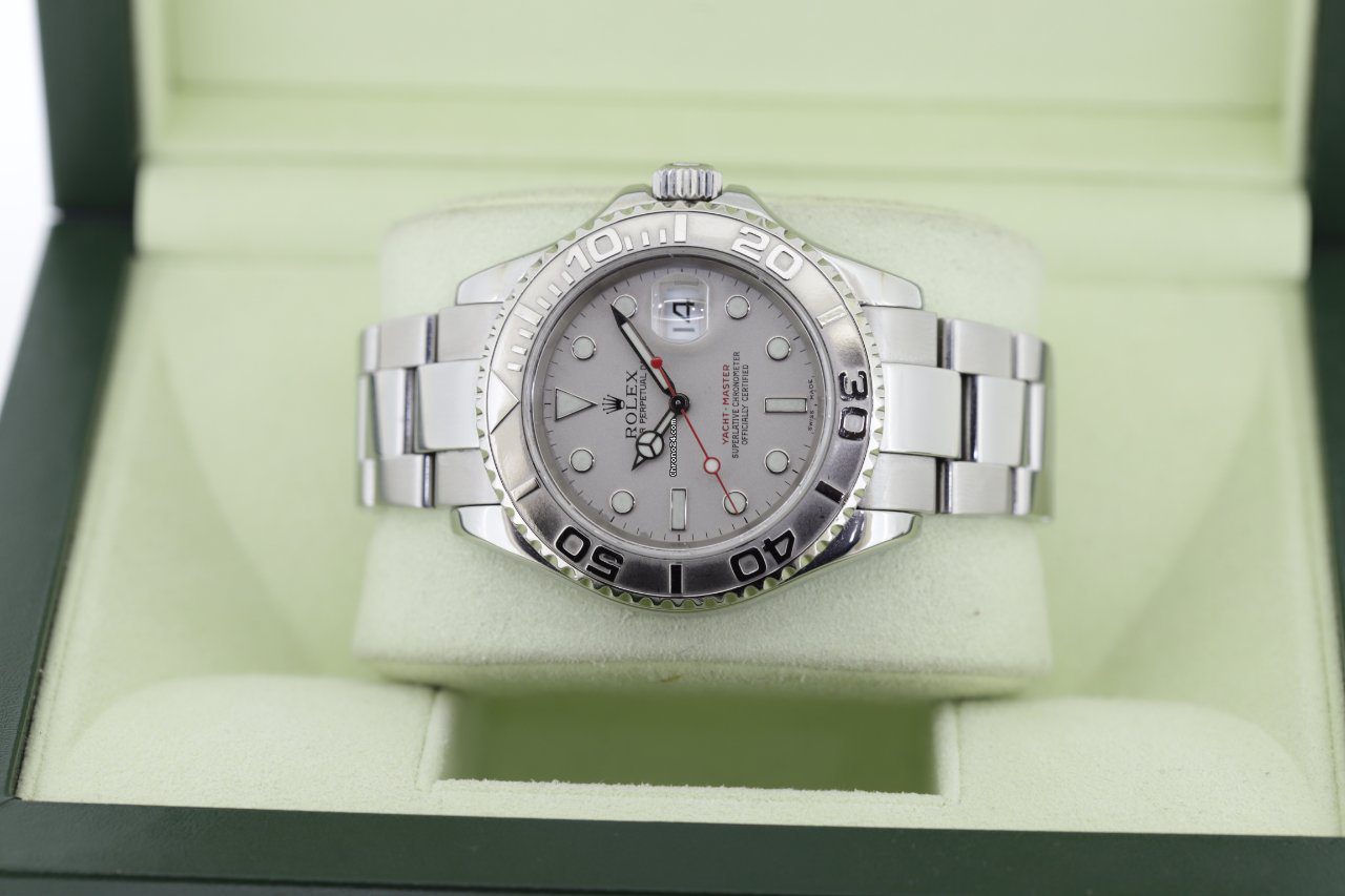 Rolex Yacht Master 40 Platinum Bezel Automatic Watch