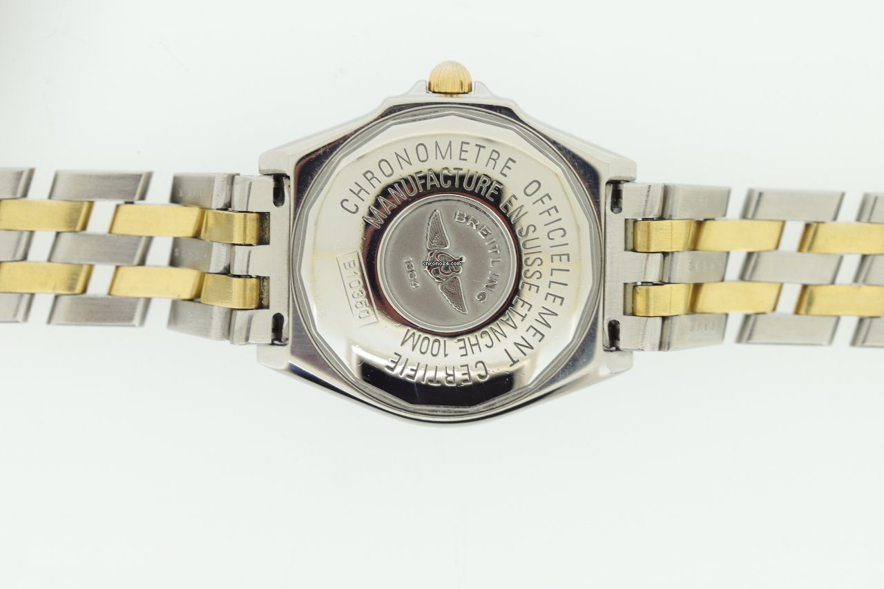 Breitling Windrider Steel & Gold Automatic Watch Breitling Windrider Steel & Gold Automatic Watch