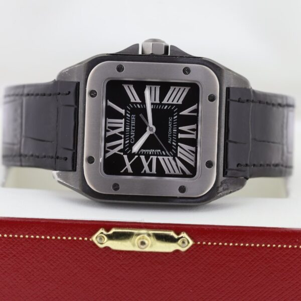Cartier Santos 100 XL Black Automatic Watch 2656