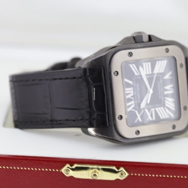 Cartier Santos 100 XL Black Automatic Watch 2656