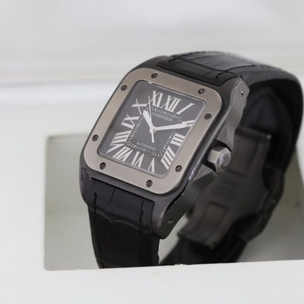 Cartier Santos 100 XL Black Automatic Watch 2656