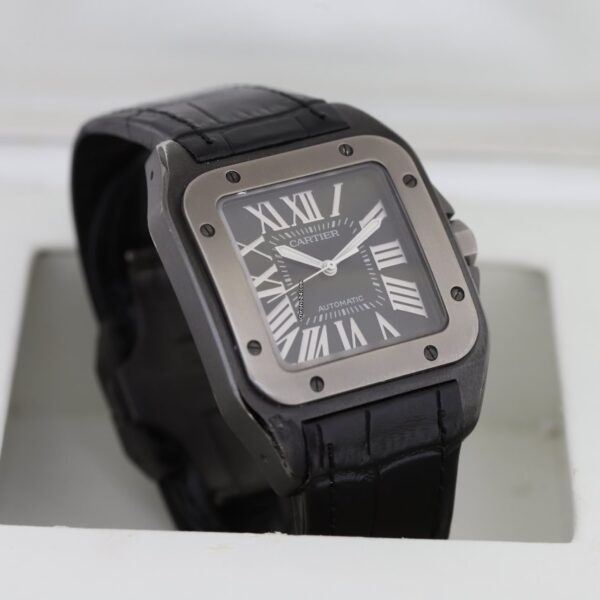 Cartier Santos 100 XL Black Automatic Watch 2656