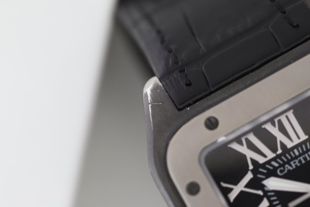 Cartier Santos 100 XL Black Automatic Watch 2656 Cartier Santos 100 XL Black Automatic Watch 2656