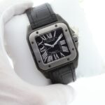 Cartier Santos 100 XL Black Automatic Watch 2656