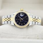 Rolex Lady-Datejust 26 Steel & Gold Royal Blue Dial Automatic Watch 69173