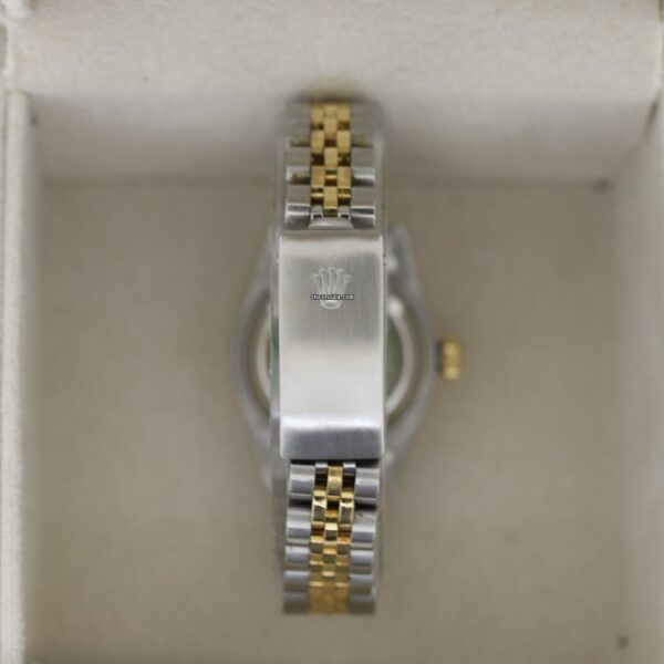 Rolex Lady-Datejust 26 Steel & Gold Royal Blue Dial Automatic Watch 69173