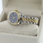 Rolex Lady-Datejust 26 Steel & Gold Royal Blue Dial Automatic Watch 69173