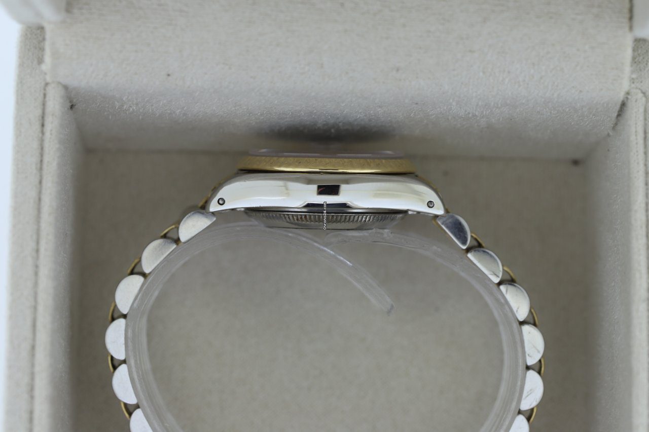 Rolex Lady-Datejust 26 Steel & Gold Royal Blue Dial Automatic Watch 69173