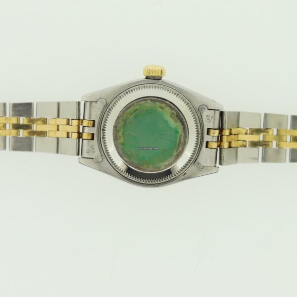 Rolex Lady-Datejust 26 Steel & Gold Royal Blue Dial Automatic Watch 69173