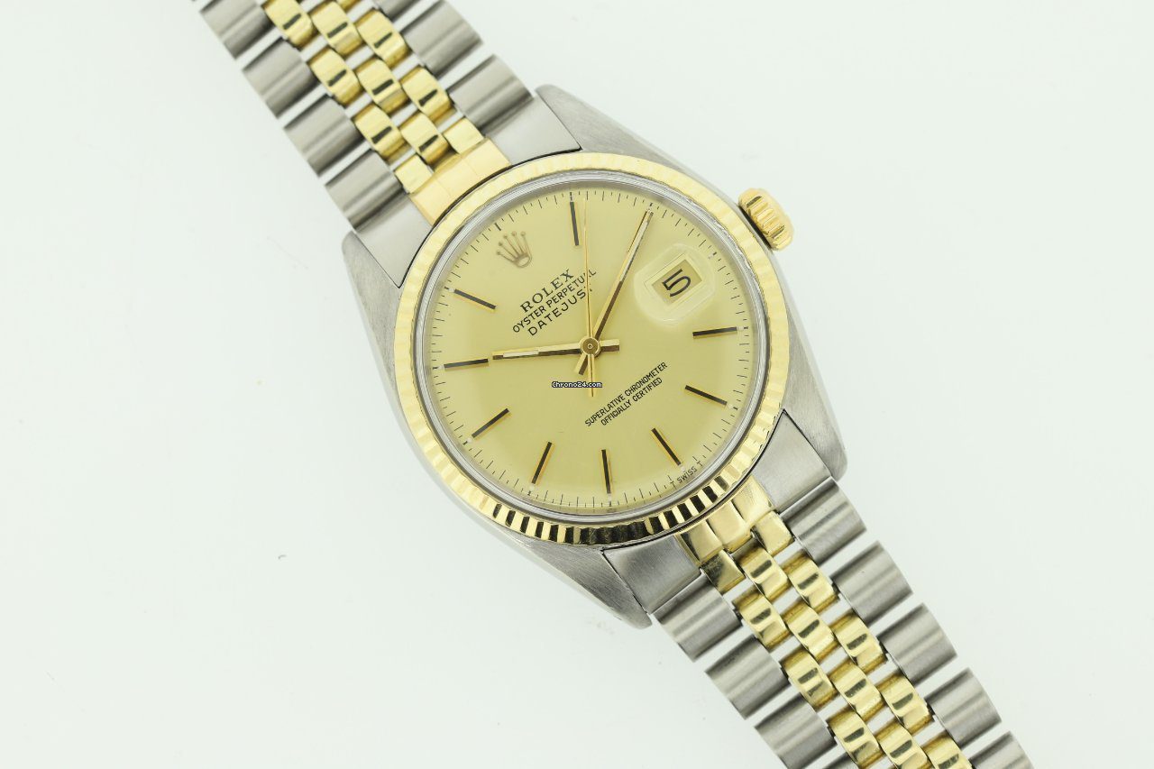 Rolex Datejust 36 Steel & Gold 1979 Automatic Watch 16013