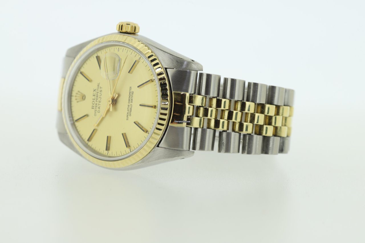Rolex Datejust 36 Steel & Gold 1979 Automatic Watch 16013