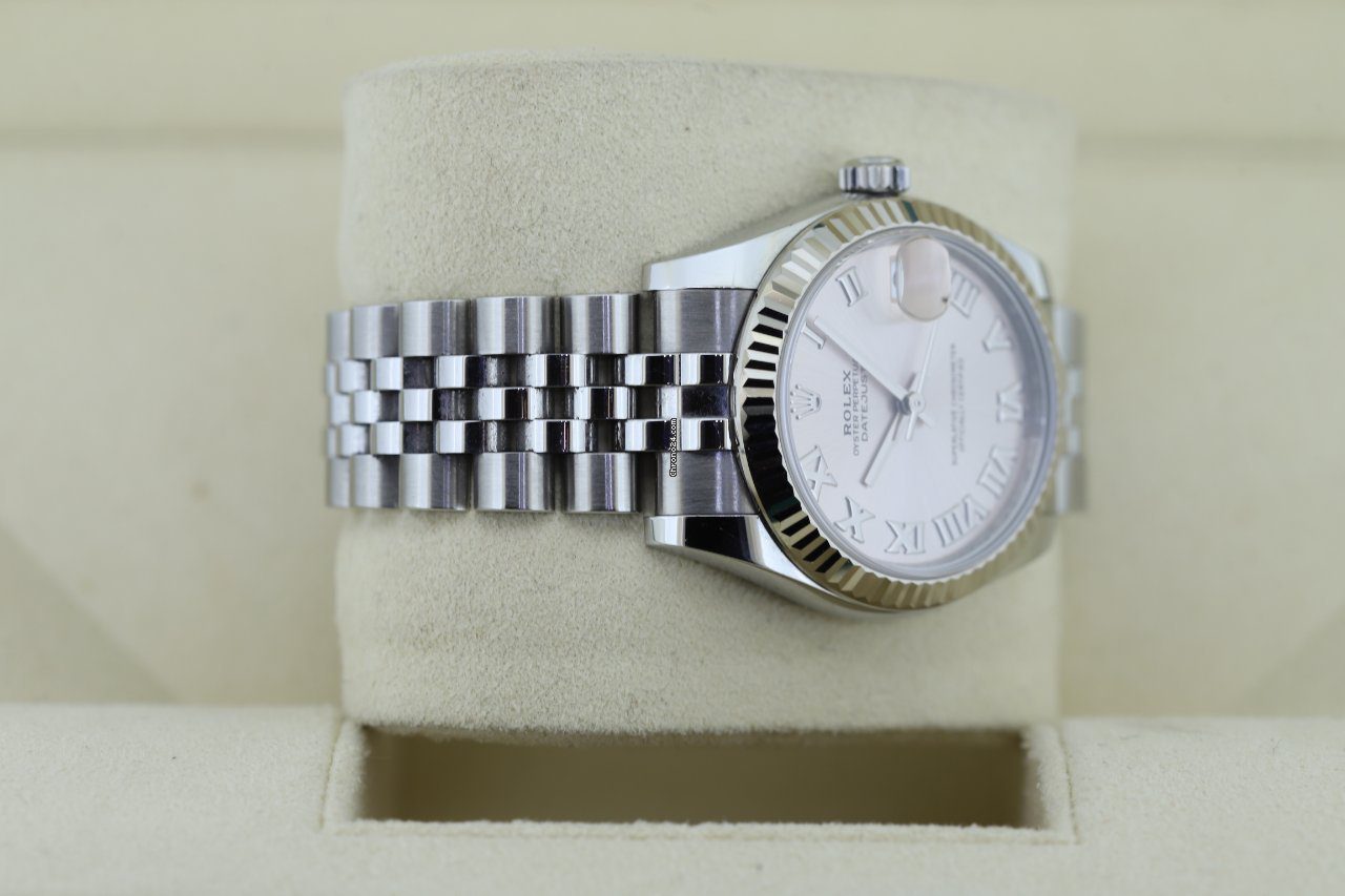 Rolex Datejust 31 Rosé Silver Automatic Ladies Watch 178274