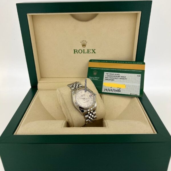 Rolex Datejust 31 Rosé Silver Automatic Ladies Watch 178274