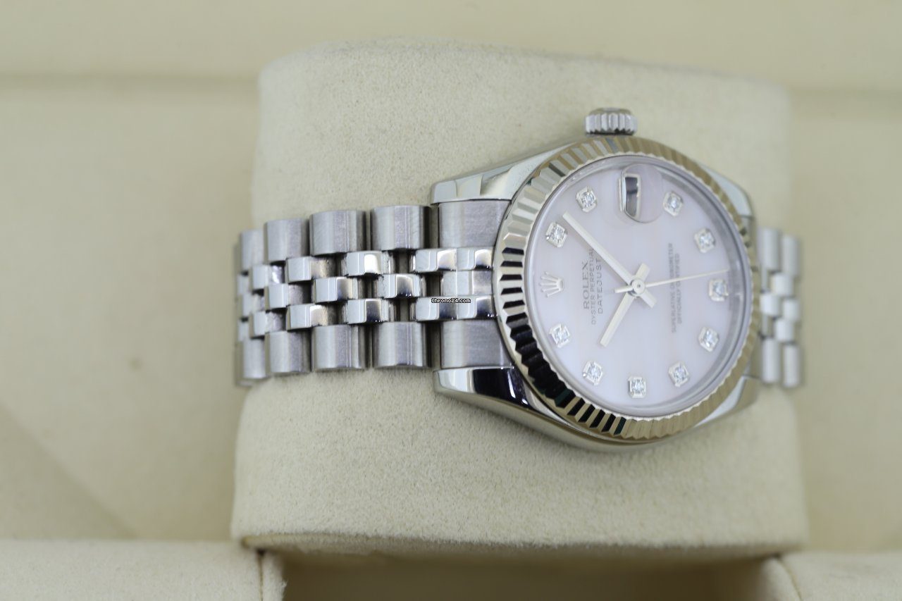 Rolex Datejust 31 Pink Pearl Dial Automatic Ladies Watch 178274