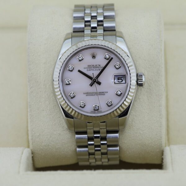 Rolex Datejust 31 Pink Pearl Dial Automatic Ladies Watch 178274