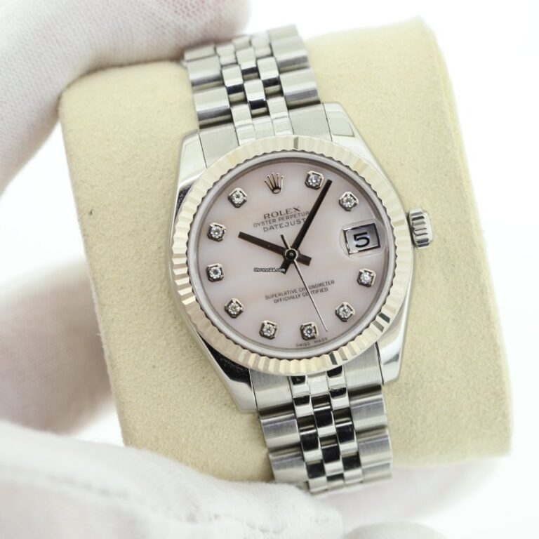 Rolex Datejust 31 Pink Pearl Dial Automatic Ladies Watch 178274