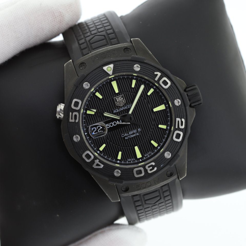 TAG Heuer Aquaracer 500M Titanium Automatic Diver Watch WAJ2180