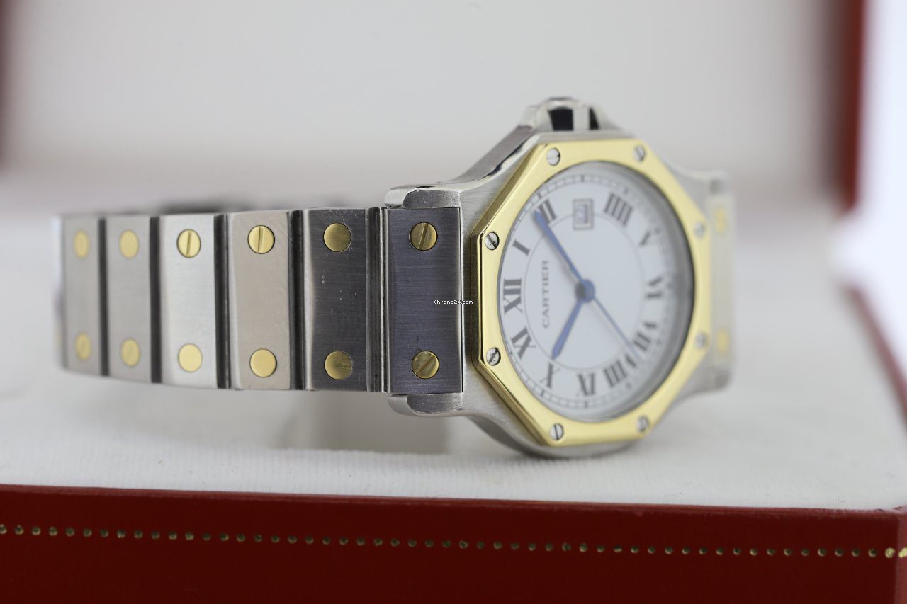Cartier Santos Ronde Octagon Steel & Gold Automatic Ladies Watch Cartier Santos Ronde Octagon Steel & Gold Automatic Ladies Watch