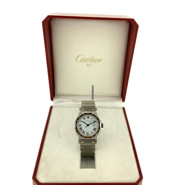 Cartier Santos Ronde Octagon Steel & Gold Automatic Ladies Watch