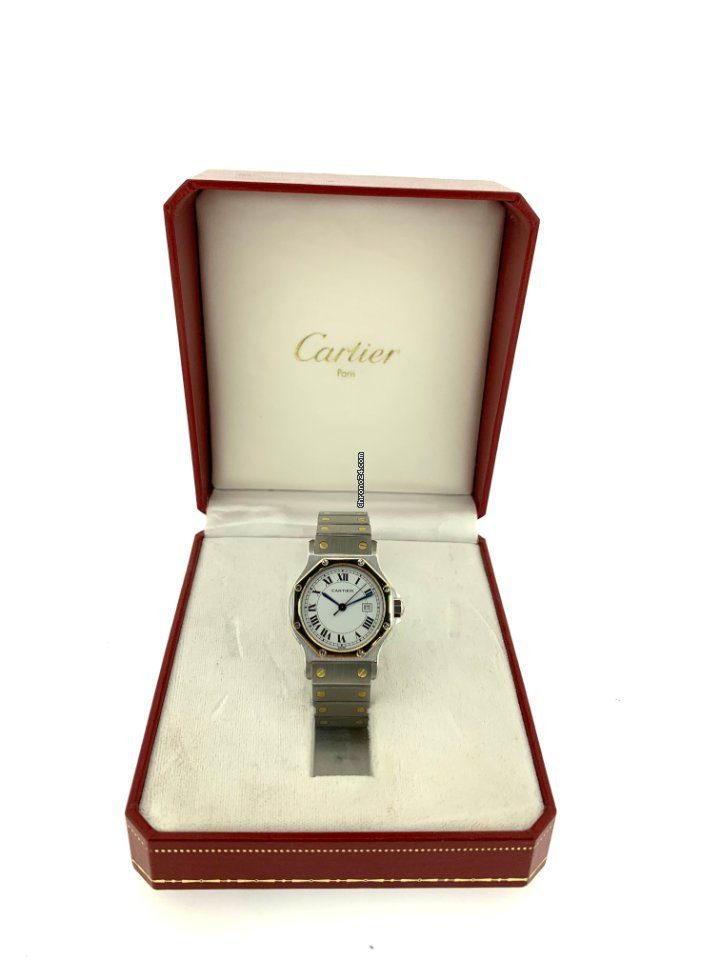Cartier Santos Ronde Octagon Steel & Gold Automatic Ladies Watch Cartier Santos Ronde Octagon Steel & Gold Automatic Ladies Watch