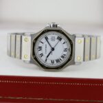 Cartier Santos Ronde Octagon Steel & Gold Automatic Ladies Watch