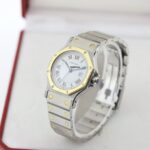Cartier Santos Ronde Octagon Steel & Gold Automatic Ladies Watch