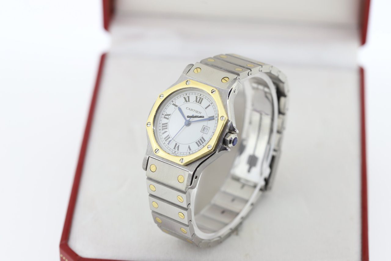 Cartier Santos Ronde Octagon Steel & Gold Automatic Ladies Watch Cartier Santos Ronde Octagon Steel & Gold Automatic Ladies Watch