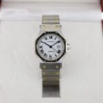 Cartier Santos Ronde Octagon Steel & Gold Automatic Ladies Watch