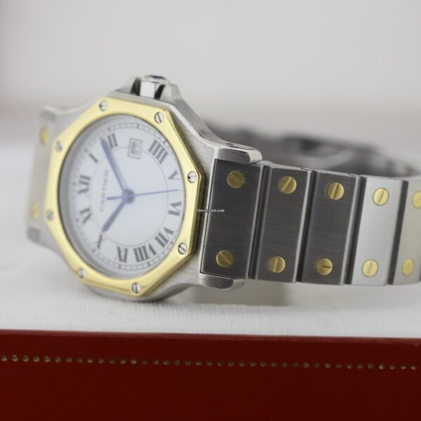 Cartier Santos Ronde Octagon Steel & Gold Automatic Ladies Watch