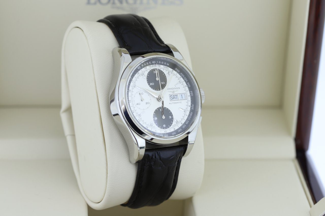 Longines Heritage 1954 Chronograph Panda Dial Automatic Watch