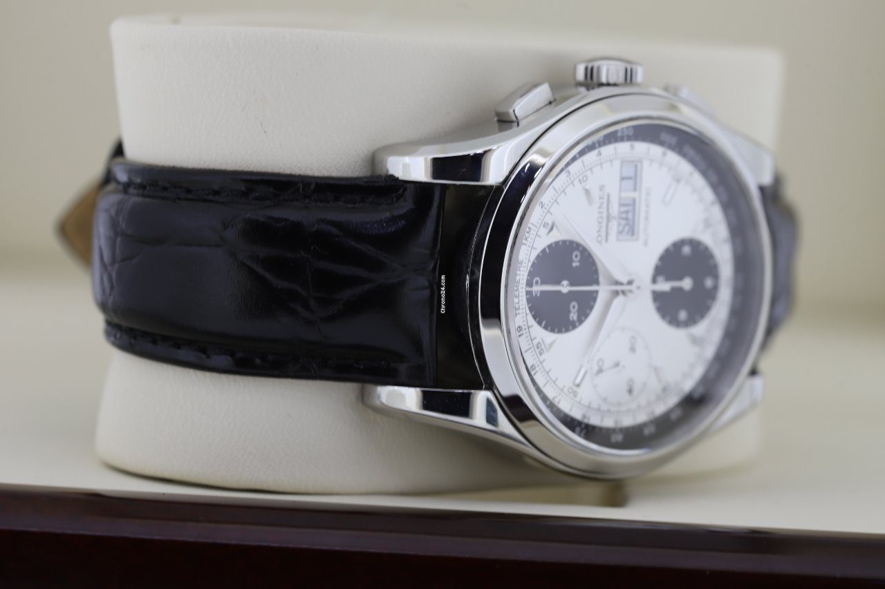 Longines Heritage 1954 Chronograph Panda Dial Automatic Watch