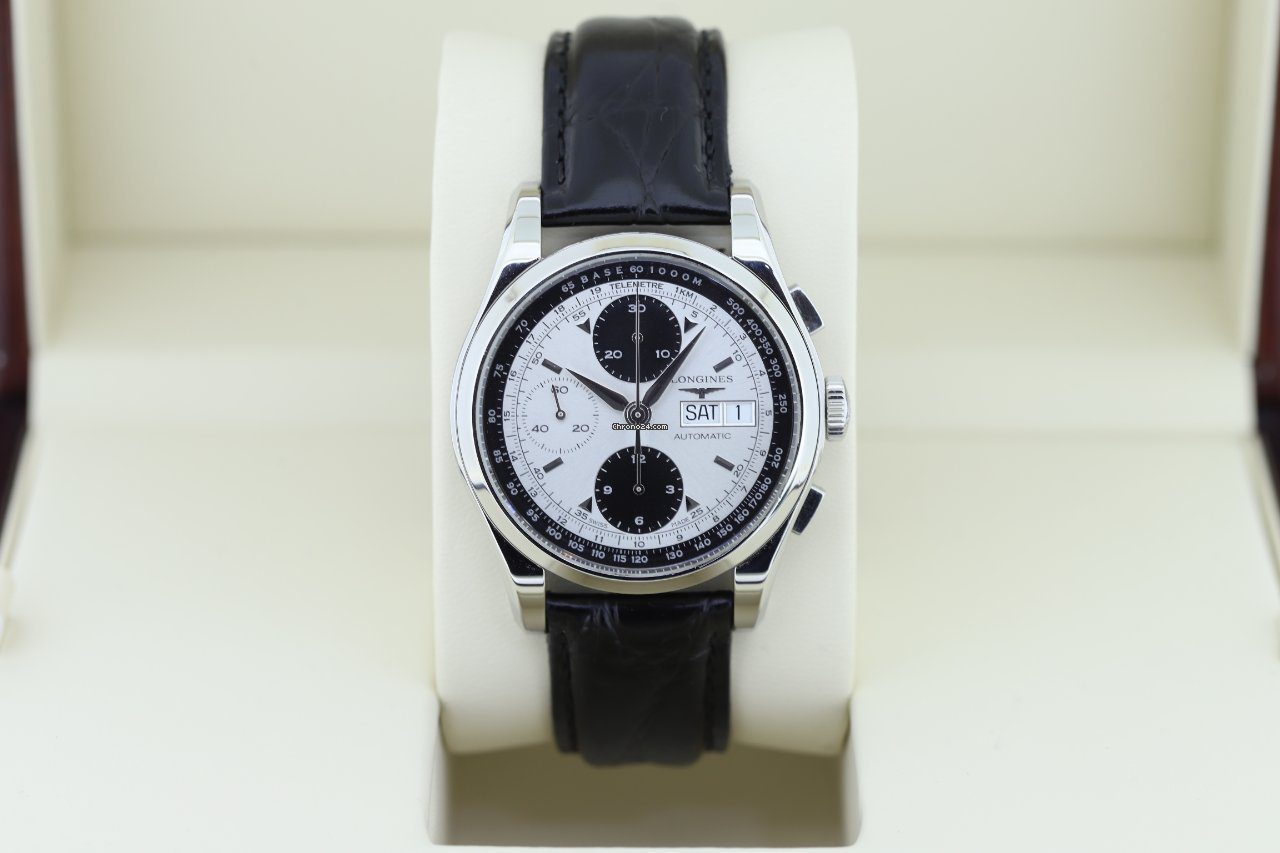 Longines Heritage 1954 Chronograph Panda Dial Automatic Watch