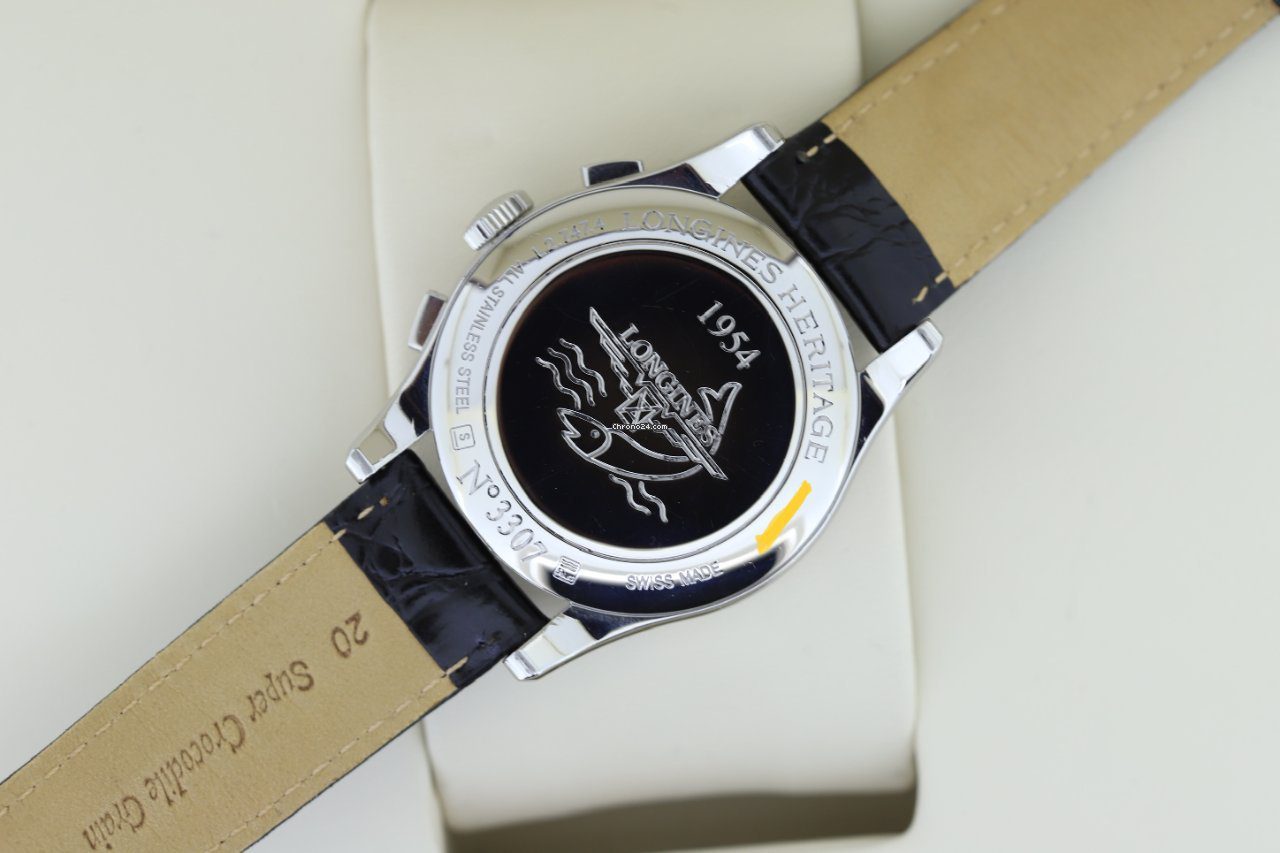 Longines Heritage 1954 Chronograph Panda Dial Automatic Watch