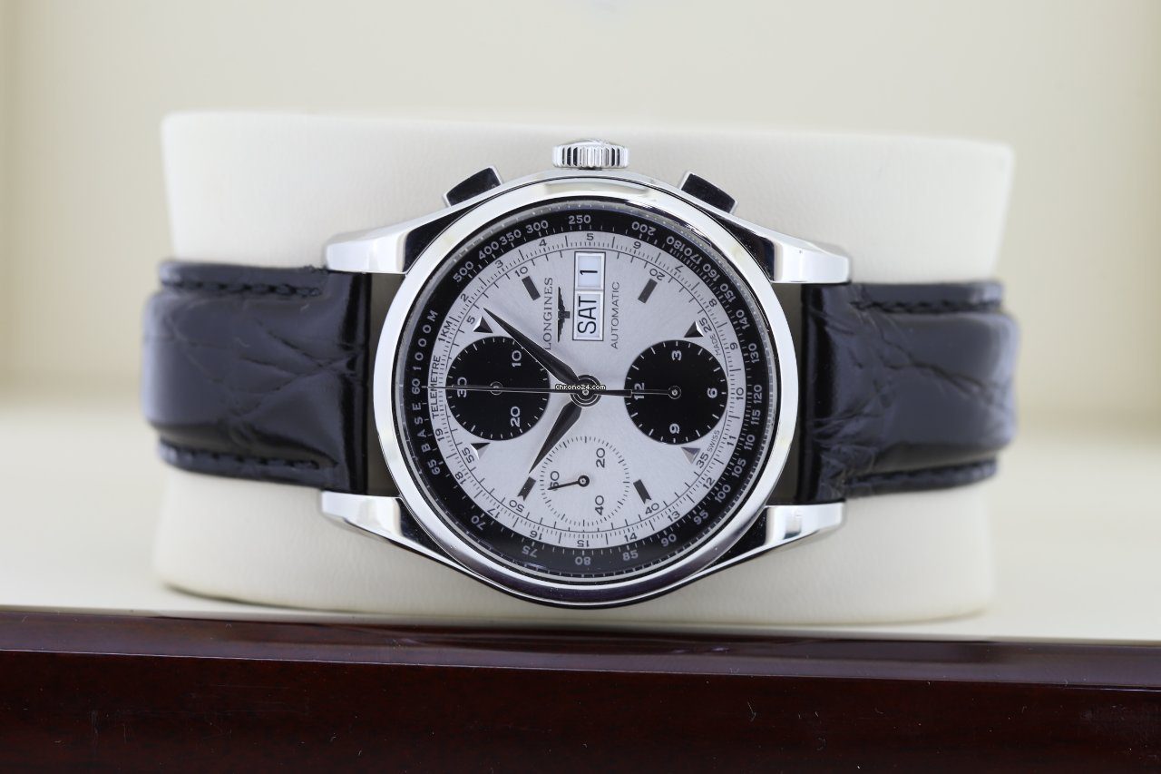 Longines Heritage 1954 Chronograph Panda Dial Automatic Watch