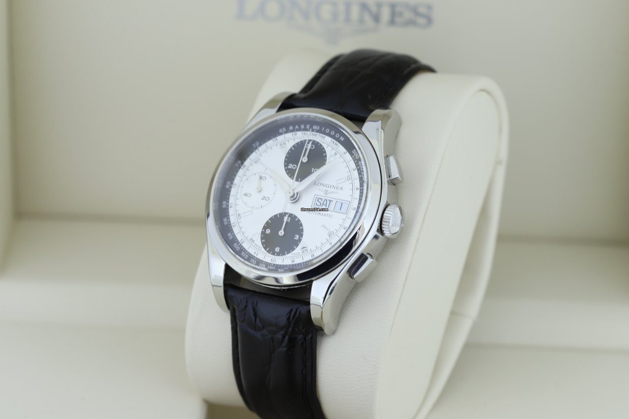 Longines Heritage 1954 Chronograph Panda Dial Automatic Watch
