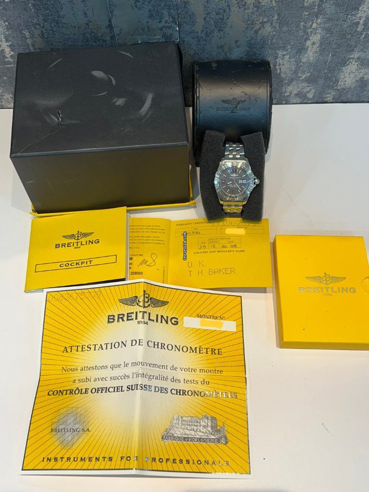 Breitling Cockpit Grey Dial Automatic Watch A49350