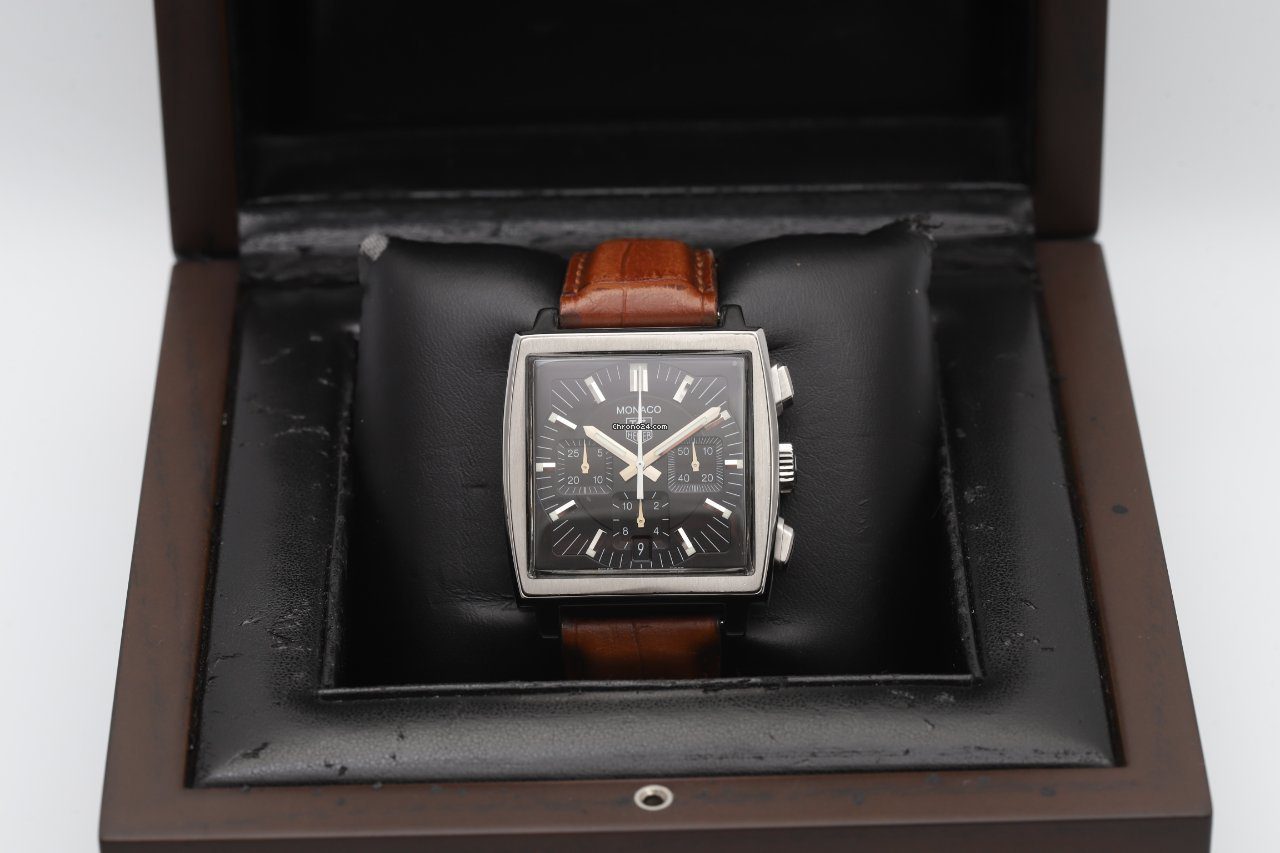 TAG Heuer Monaco Black Chronograph Automatic Watch TAG Heuer Monaco Black Chronograph Automatic Watch