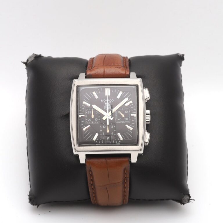TAG Heuer Monaco Black Chronograph Automatic Watch