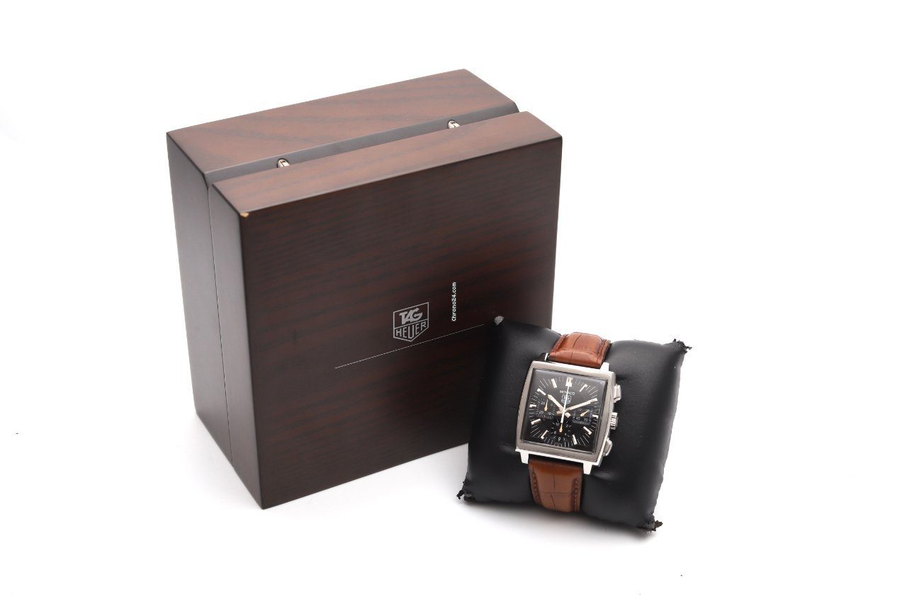 TAG Heuer Monaco Black Chronograph Automatic Watch TAG Heuer Monaco Black Chronograph Automatic Watch
